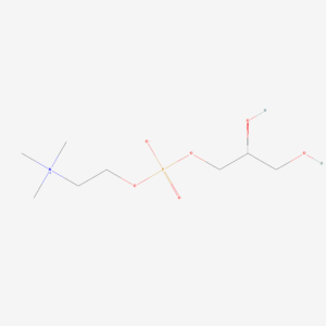 Two-dimensional skeletal structure of alpha-gpc, CAS 28319-77-9, molecular formula C8H20NO6P, molecular weight 257.22 g/mol