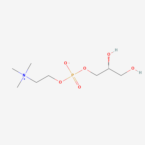 Alpha-GPC (CAS 28319-77-9) Alpha-GPC — struktura chemiczna 2D (CAS 28319-77-9, wzór C8H20NO6P, masa 257.22 g/mol)