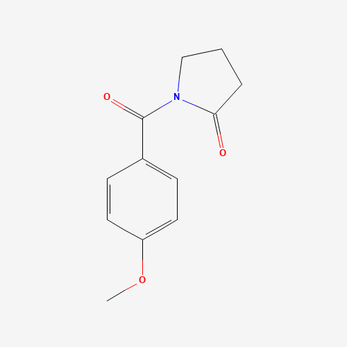 Szkielet 2D Aniracetam, CAS 72432-10-1, wzór C12H13NO3