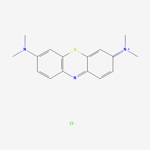Szkielet 2D Methylene Blue, CAS 61-73-4, wzór C16H18ClN3S